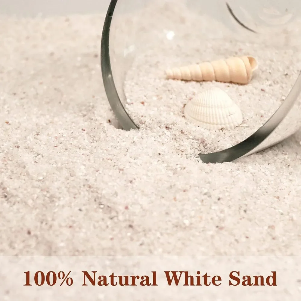 Silica Gravel, Mini White Silica Sand for Fire Pits, Aquariums, Landscaping 11LB